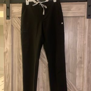 Figs Black Yola Scrub Pants Small Tall